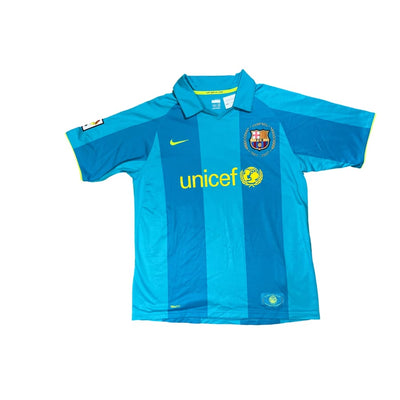 Maillot football vintage FC Barcelone #10 Ronaldinho extérieur saison 2007-2008 - Nike - Barcelone