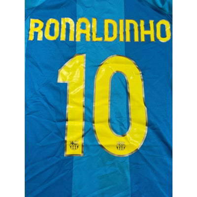 Maillot football vintage FC Barcelone #10 Ronaldinho extérieur saison 2007-2008 - Nike - Barcelone