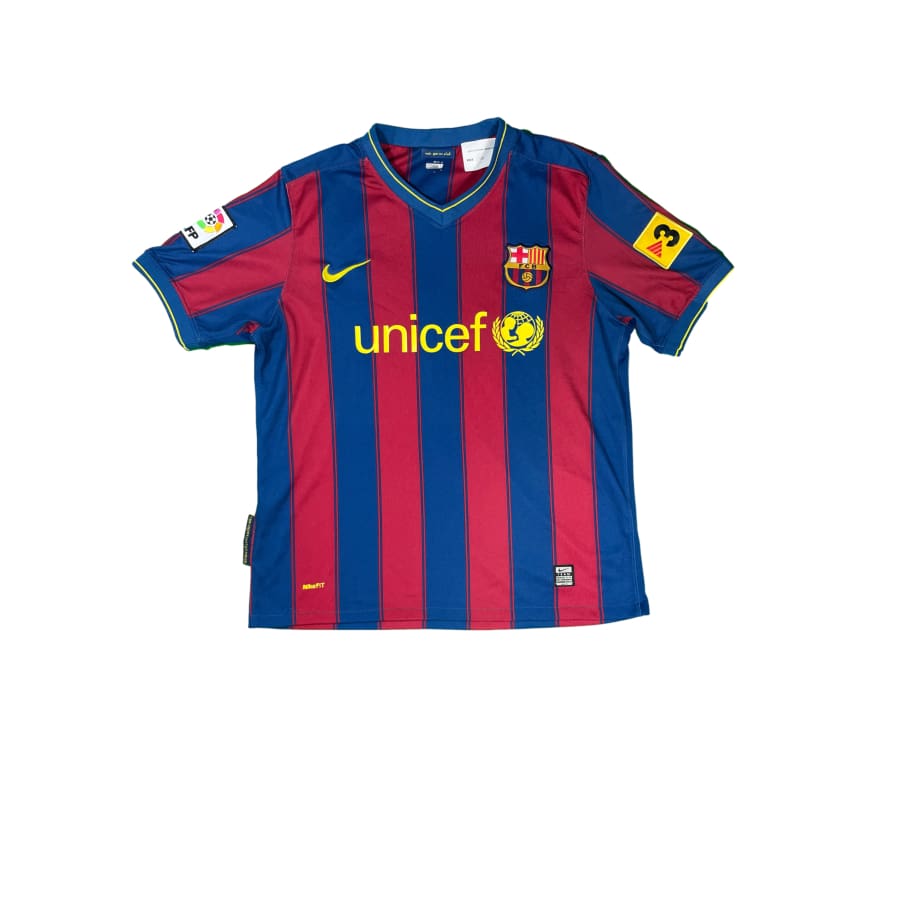 Maillot football vintage FC Barcelone #3 Piqué domicile saison 2009-2010 - Nike - Barcelone
