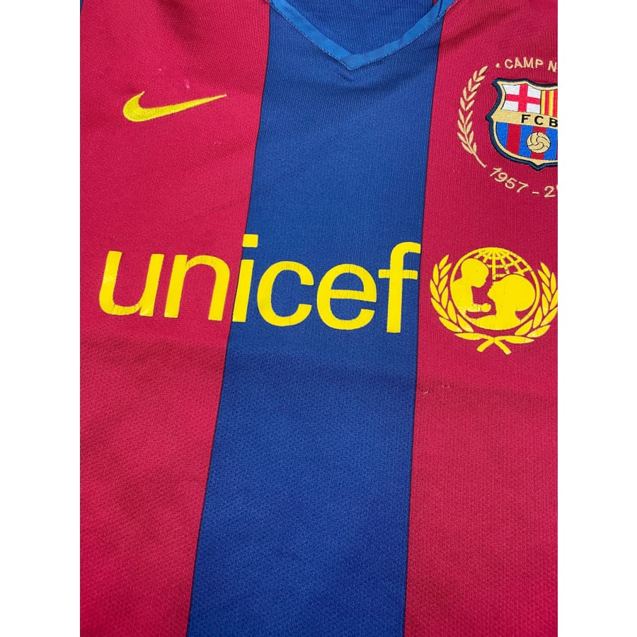 Maillot football vintage FC Barcelone domicile #14 Henry saison 2007-2008 - Nike - Barcelone