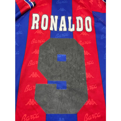 Maillot football vintage FC Barcelone Kappa vintage #9 Ronaldo saison 1996-1997 - Kappa - Barcelone