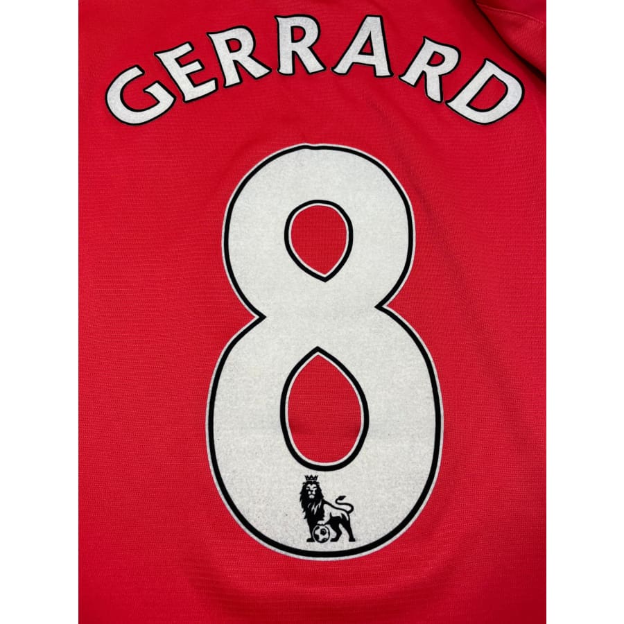 Maillot football vintage FC Liverpool domicile #8 Gerrard saison - warrida - FC Liverpool