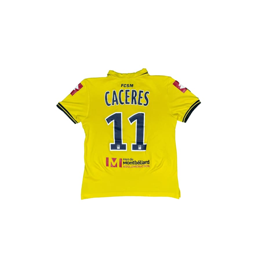 Maillot football vintage FC Sochaux domicile #11 Caceres saison 2014-2015 - Lotto - FC Sochaux-Montbéliard