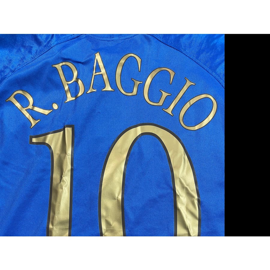 Maillot football vintage Italie domicile #10 R.Baggio saison 2004-2005 - Puma - Italie
