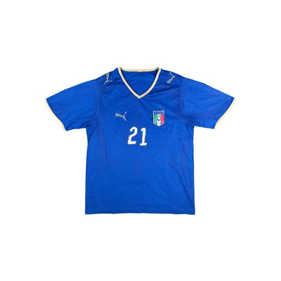 Maillot football vintage Italie domicile #21 Pirlo saison 2008-2009 - Puma - Italie