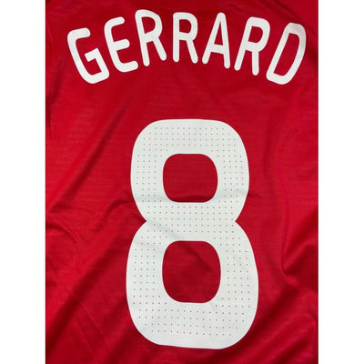 Maillot football vintage Liverpool domicile #8 Gerrard saison 2009-2010 - Adidas - FC Liverpool