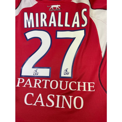 Maillot football vintage LOSC domicile #27 Mirallas saison 2007-2008 - Airness - LOSC