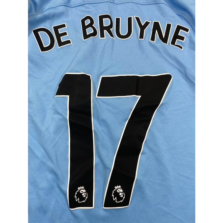 Maillot football vintage Manchester City domicile #17 De Bruyne saison 2017-2018 - Nike - Manchester City