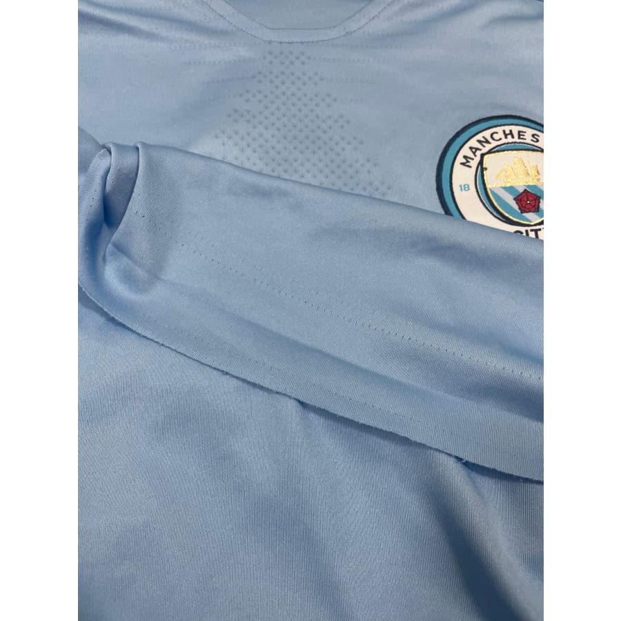 Maillot football vintage Manchester City domicile #17 De Bruyne saison - Nike - Manchester City