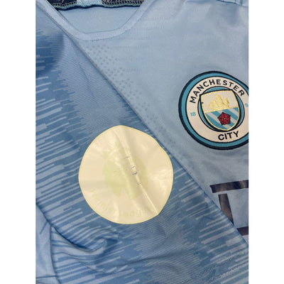 Maillot football vintage Manchester City domicile #17 De Bruyne saison - Nike - Manchester City