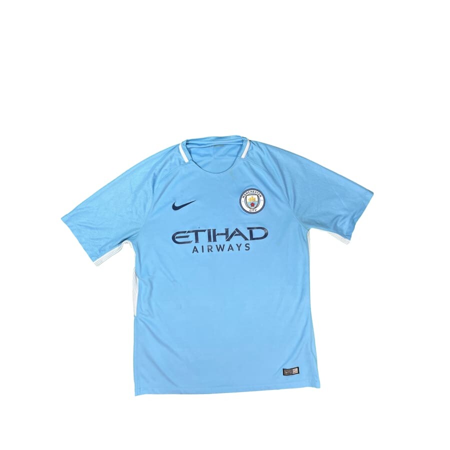 Maillot football vintage Manchester City domicile saison 2017-2018 - Nike - Manchester City