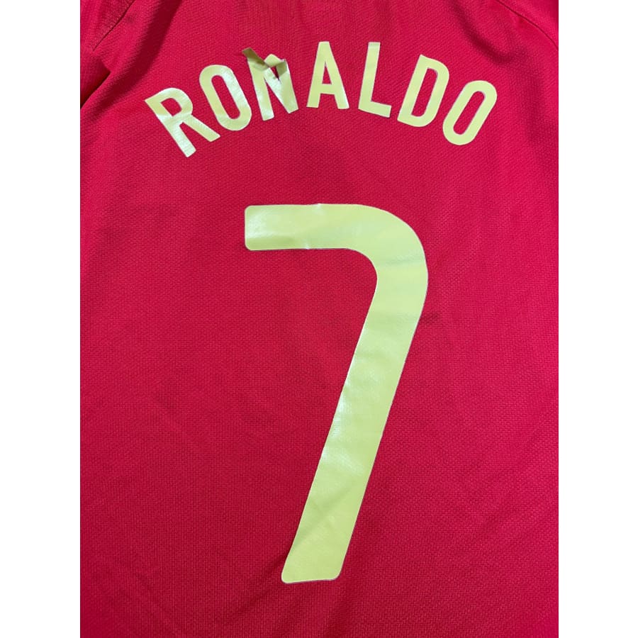 Maillot football vintage Portugal domicile #7 Ronaldo saison 2008-2009 - Nike - Portugal