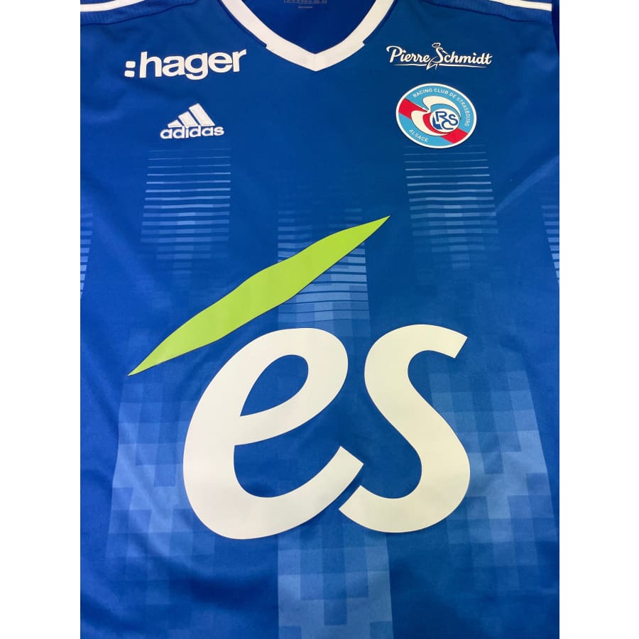 Maillot football vintage RC Strasbourg Alsace domicile #24 Djiku saison 2021-2022 - Adidas - RC Strasbourg Alsace