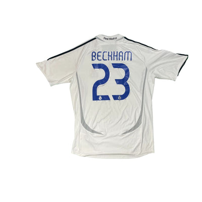Maillot football vintage Real Madrid domicile #23 Beckham saison 2006-2007 - Adidas - Real Madrid