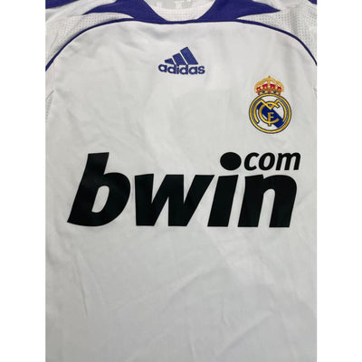Maillot football vintage Real Madrid domicile #7 Raul saison 2007-2008 - Adidas - Real Madrid