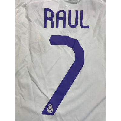 Maillot football vintage Real Madrid domicile #7 Raul saison 2007-2008 - Adidas - Real Madrid