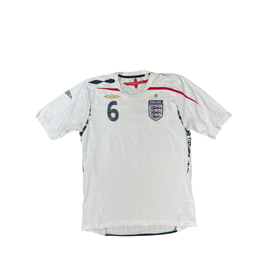 Maillot vintage domicile Angleterre #6 Terry saison 2008-2009 - Umbro - Angleterre