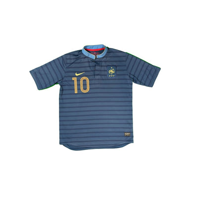 Maillot vintage domicile Equipe de France #10 Benzema saison 2012 - 2013 - Nike - Equipe de France