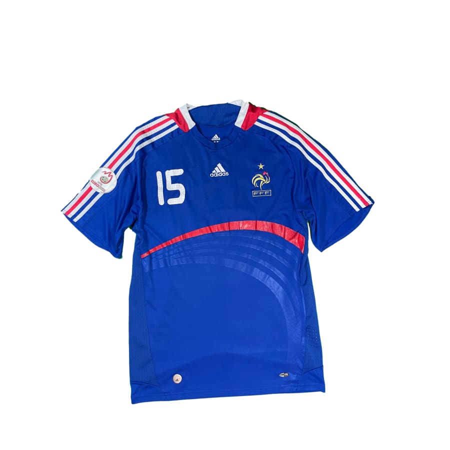 Maillot vintage domicile Equipe de France #15 Thuram saison 2008-2009 - Adidas - Equipe de France