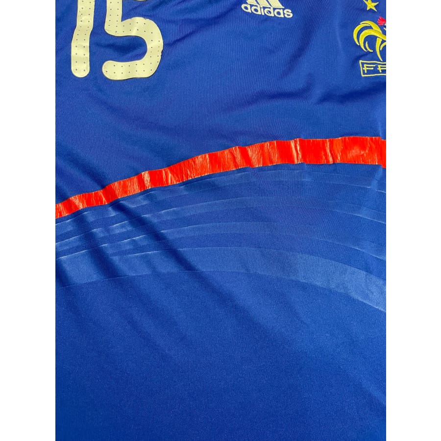 Maillot vintage domicile Equipe de France #15 Thuram saison 2008-2009 - Adidas - Equipe de France