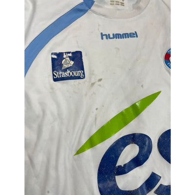 Maillot vintage domicile Strasbourg #17 Fanchone saison 2008-2009 - Hummel - RC Strasbourg Alsace