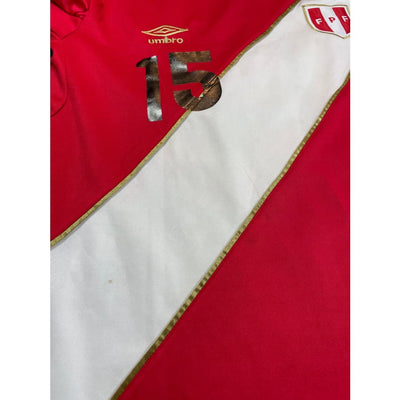 Maillot vintage Perou extérieur #15 Carrillo saison 2018-2019 - Umbro - Pérou