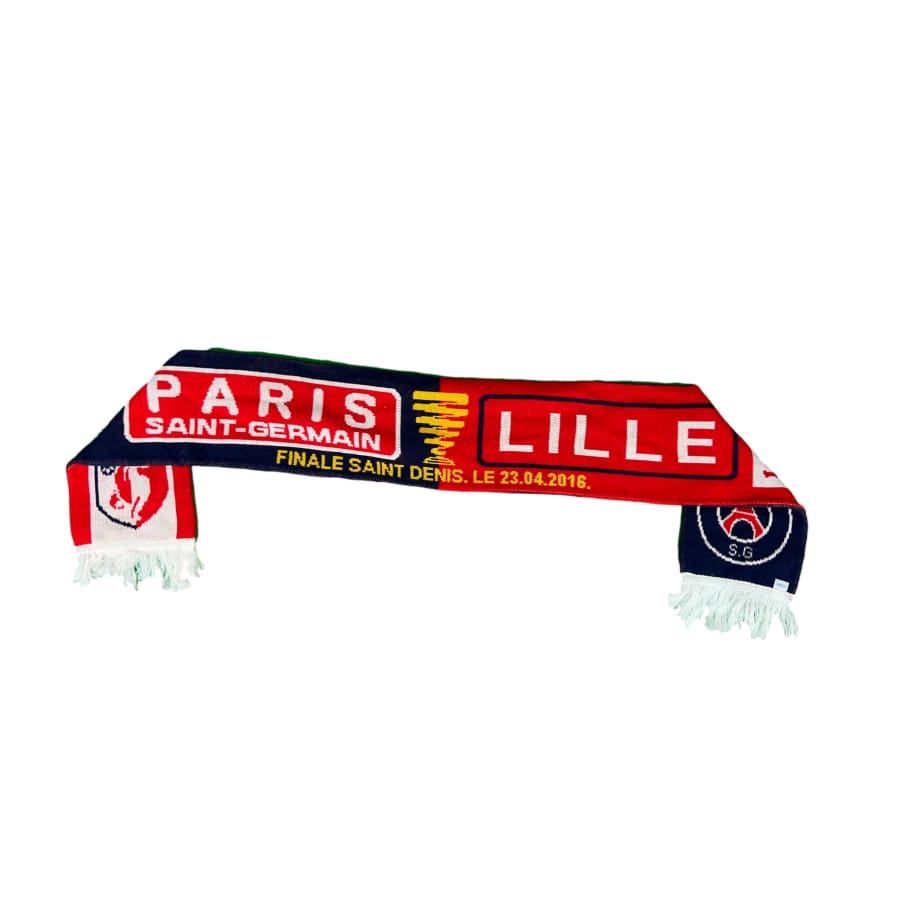 Echarpe de foot collector Finale coupe de la ligue PSG-LOSC 23/04/2016 - Produit supporter - LOSC