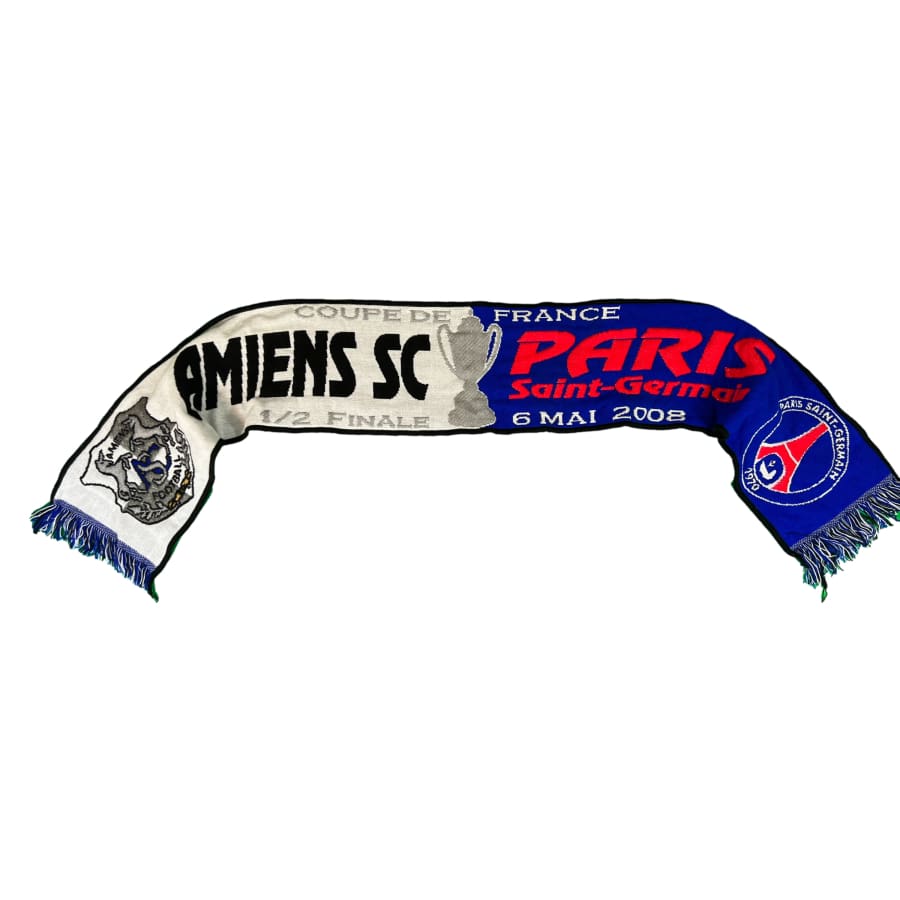 Echarpe de football collector Amiens-PSG saison 2007-2008 - Officiel - Amiens