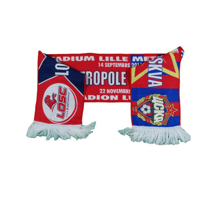 Echarpe de football rétro Lille LOSC - Moscou Ligue des Champions 2011-2012 - Officiel - LOSC