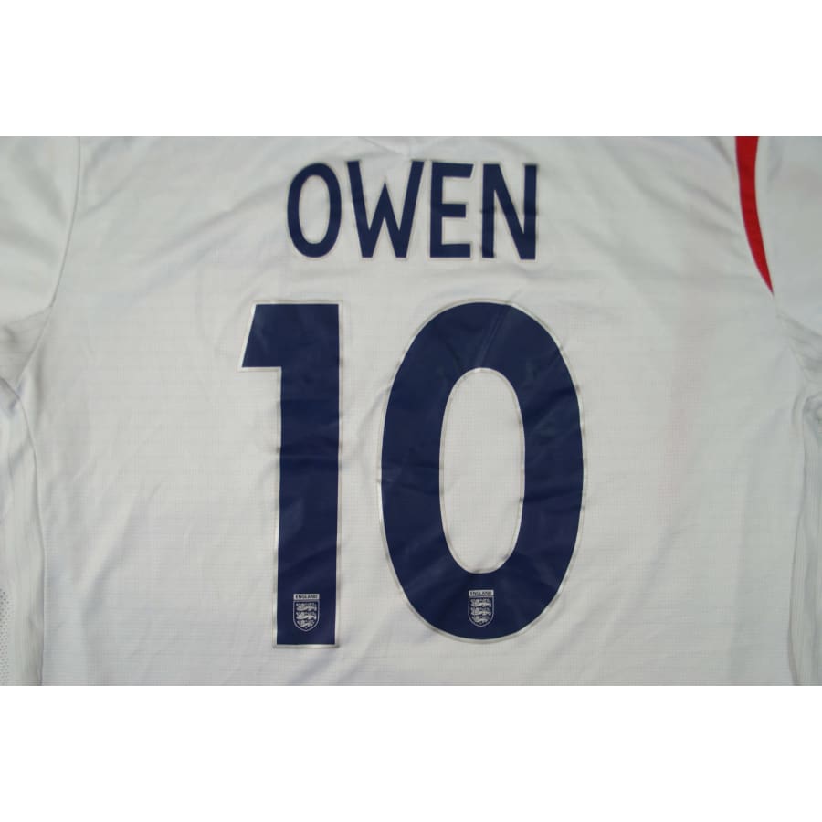 Maillot Angleterre vintage domicile #10 Owen 2005-2006 - Umbro - Angleterre