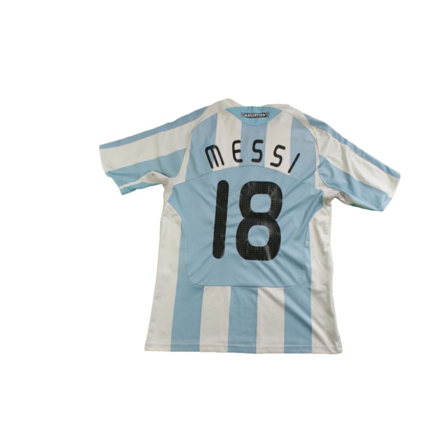 Maillot Argentine rétro domicile N°18 MESSI 2008-2009 - Adidas - Argentine