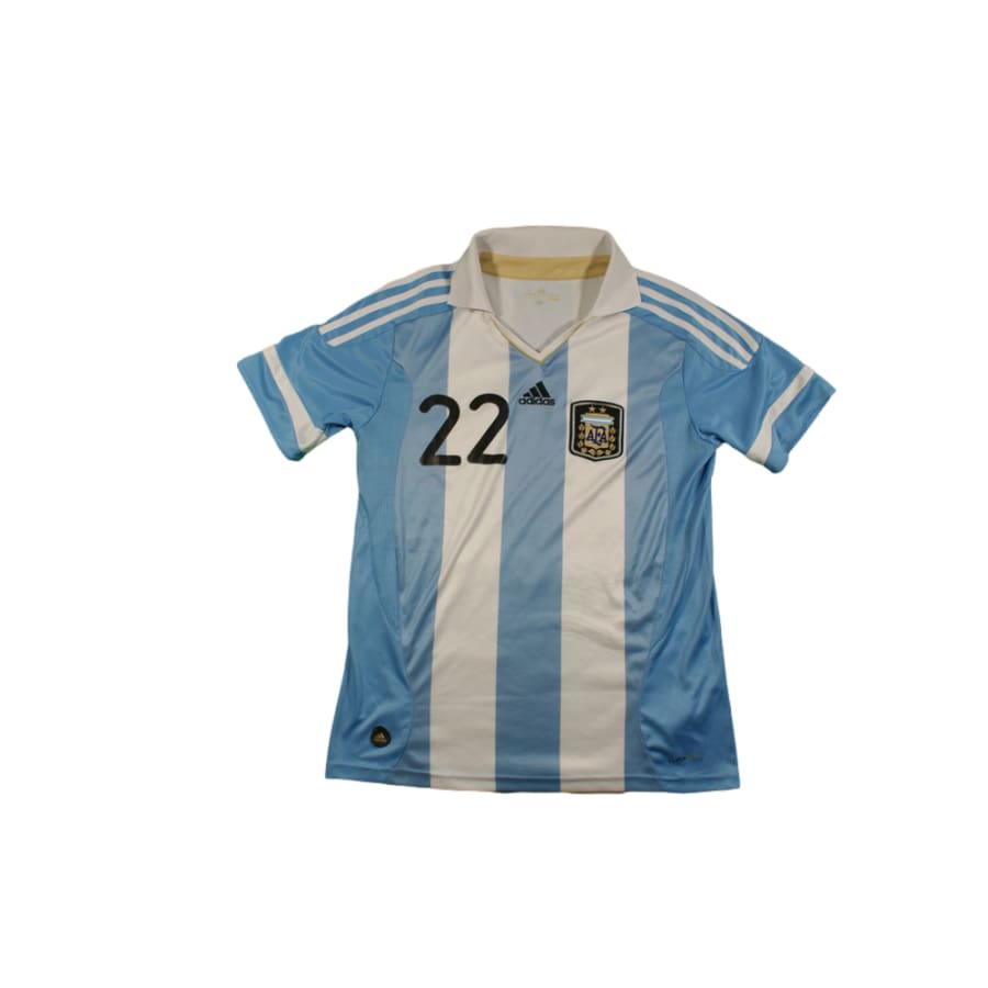 Maillot Argentine vintage domicile N°22 LAVEZZI 2010-2011 - Adidas - Argentine