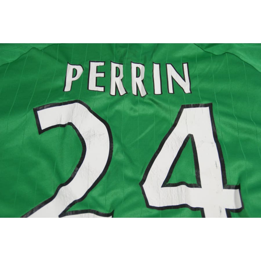 Maillot ASSE vintage domicile #24 PERRIN 2006-2007 - Adidas - AS Saint-Etienne