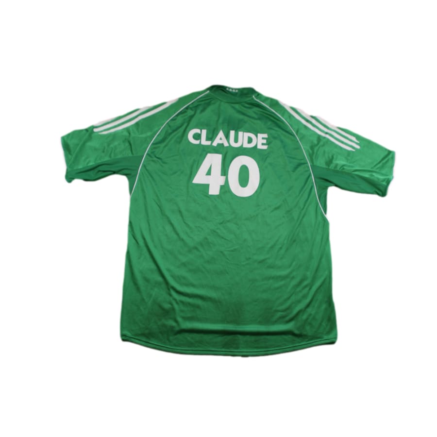 Maillot ASSE vintage domicile #40 CLAUDE 2005-2006 - Adidas - AS Saint-Etienne