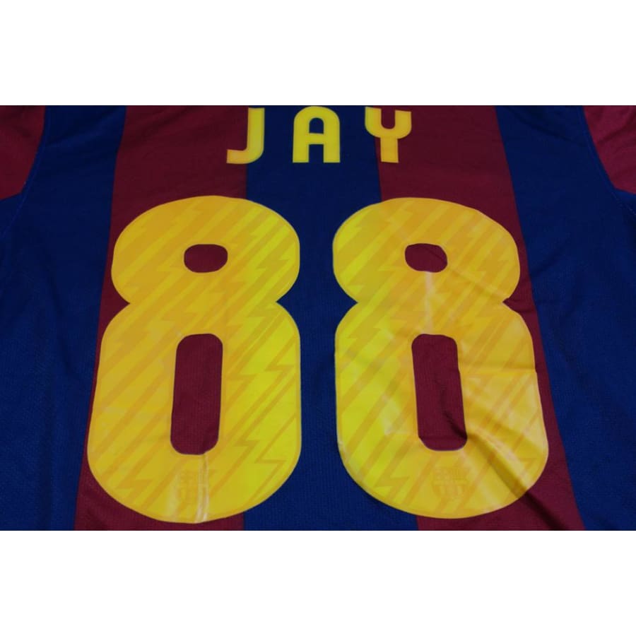 Maillot Barcelone domicile N°88 JAY 2010-2011 - Nike - Barcelone