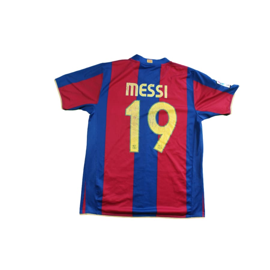 Maillot Barcelone vintage domicile N°19 MESSI 2007-2008 - Nike - Barcelone