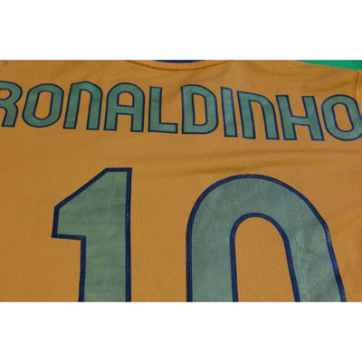 Maillot Barcelone vintage extérieur N°10 RONALDINHO 2006-2007 - Nike - Barcelone