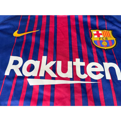 Maillot collector FC Barcelone domicile #8 Iniesta saison 2017-2018 - Nike - Barcelone