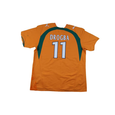 Maillot Côte d’Ivoire rétro domicile N°11 DROGBA 2006-2007 - Puma - Côte d’Ivoire