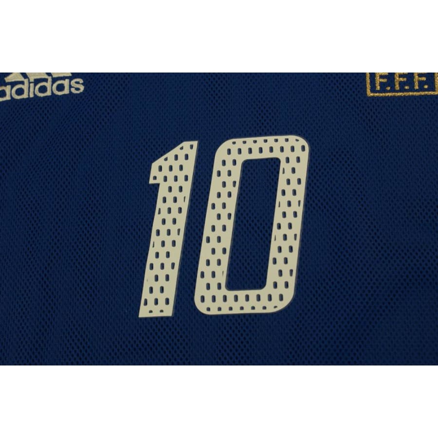 Maillot de foot domicile équipe de France N°10 ZIDANE 2002-2003 - Adidas - Equipe de France