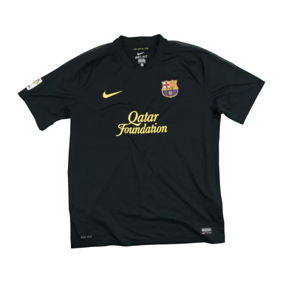 Maillot de foot FC Barcelone noir Qatar Foundation 2011-2012 - Nike - Barcelone