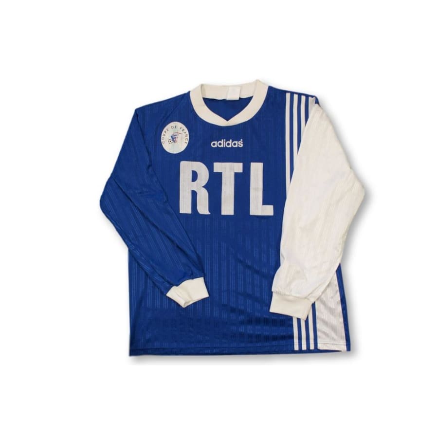 Maillot de foot retro Coupe de France RTL N°7 années 2000 - Adidas - Coupe de France