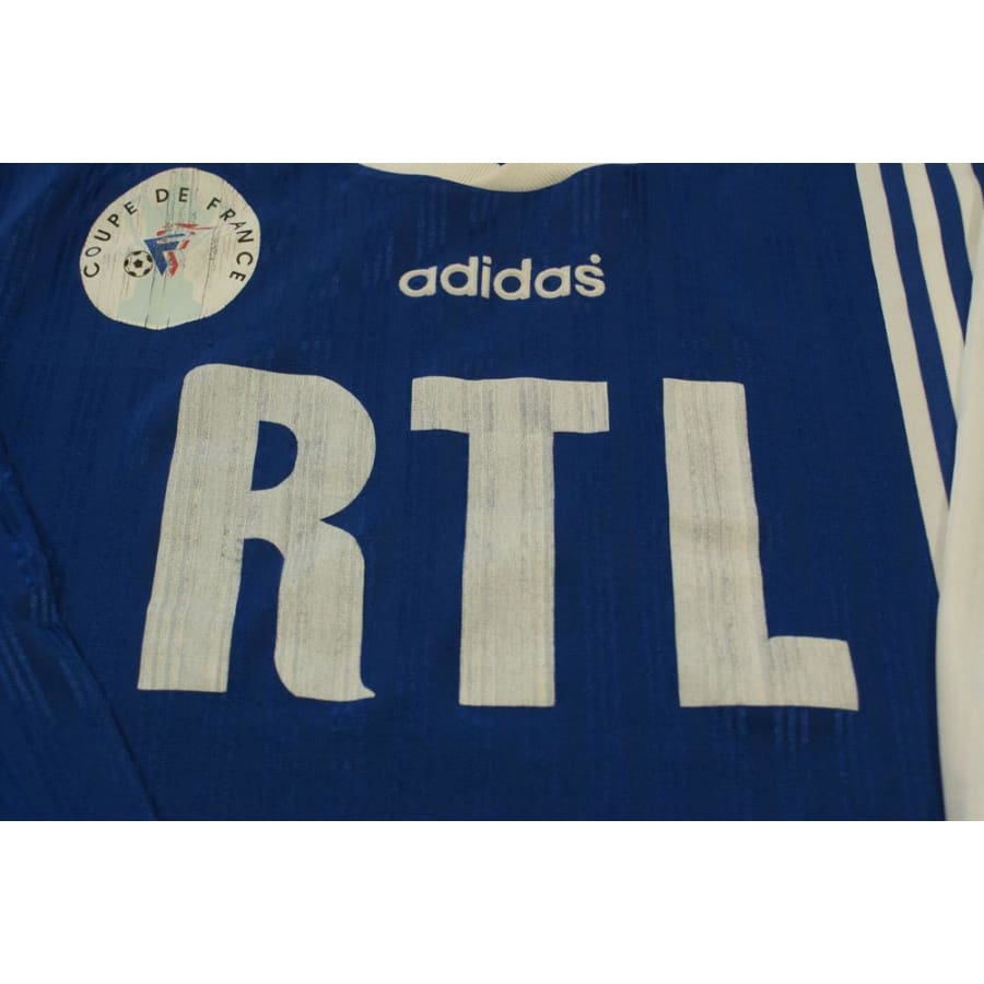 Maillot de foot retro Coupe de France RTL N°7 années 2000 - Adidas - Coupe de France