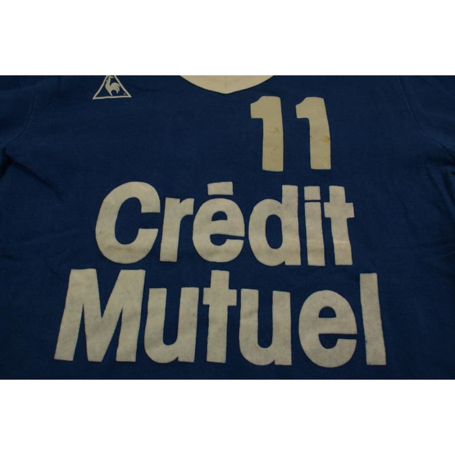 Maillot de foot rétro domicile CREDIT MUTUEL N°11 années 2000 - Le coq sportif - Autres championnats