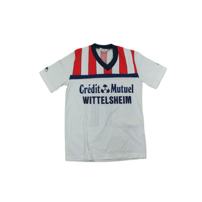 Maillot de foot rétro domicile Crédit Mutuel Wittelsheim N°11 années 1990 - Le coq sportif - Autres championnats