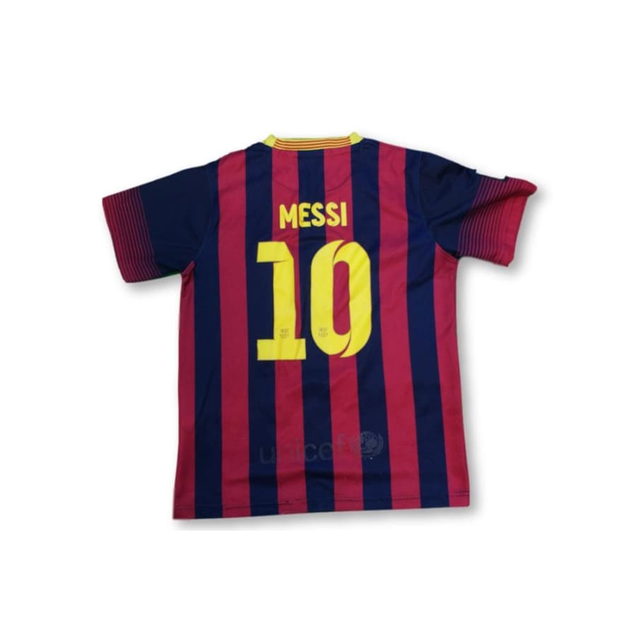 Maillot de foot rétro domicile enfant FC Barcelone N°10 MESSI 2013-2014 - Nike - Barcelone