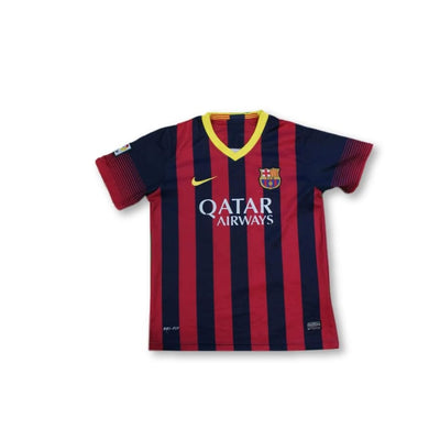 Maillot de foot rétro domicile enfant FC Barcelone N°10 MESSI 2013-2014 - Nike - Barcelone