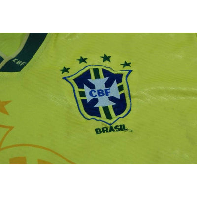 Maillot de foot rétro domicile équipe du Brésil 1994-1995 - Umbro - Bré