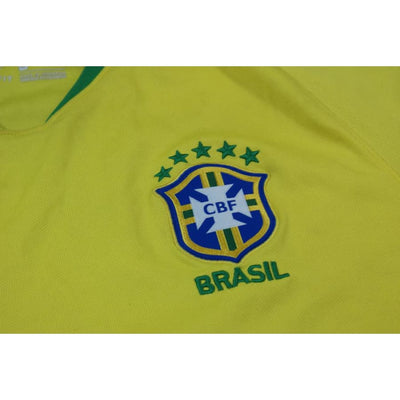 Maillot de foot rétro domicile équipe du Brésil 2018-2019 - Nike - Brésil