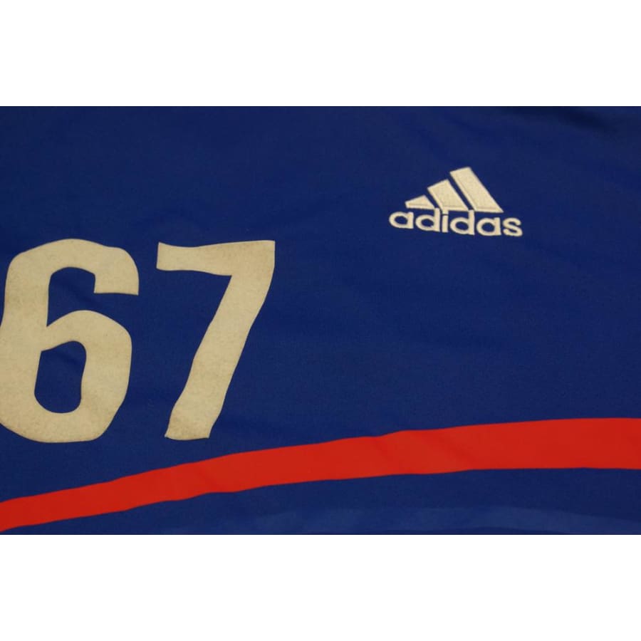 Maillot de foot rétro domicile Equipe de France N°67 GROS 2008-2009 - Adidas - Equipe de France